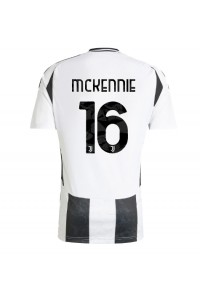 Fotbalové Dres Juventus Weston McKennie #16 Domácí Oblečení 2024-25 Krátký Rukáv